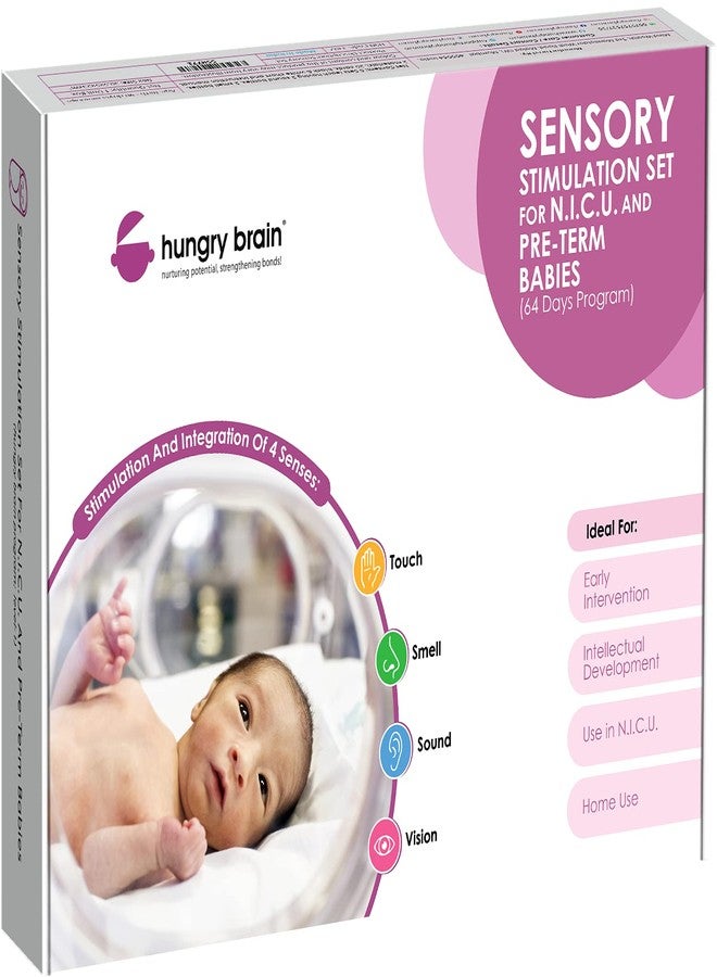 Hungry Brain Pre-Term Sensory Stimulation Set for N.I.C.U. & Pre-Term Babies I 64 Days Early Stimulation Programs for 0 to 2 Months Baby I Develop Attention, Observation, Concentration of Children - Image 2
